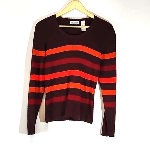 Villagers women's brown and orange sweater Size: XL - Picture 1 of 6